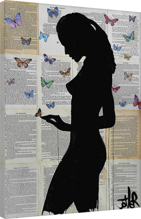 Posters Obraz na plátně Loui Jover - Butterflies, (60 x 80 cm)