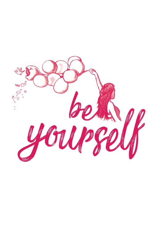 Posters Umělecké fotografie Be yourself - Pink