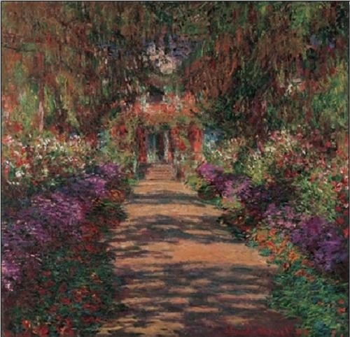 Posters Reprodukce Claude Monet - Cesta v Monetově zahradě v Giverny, 1902 , (80 x 60 cm)