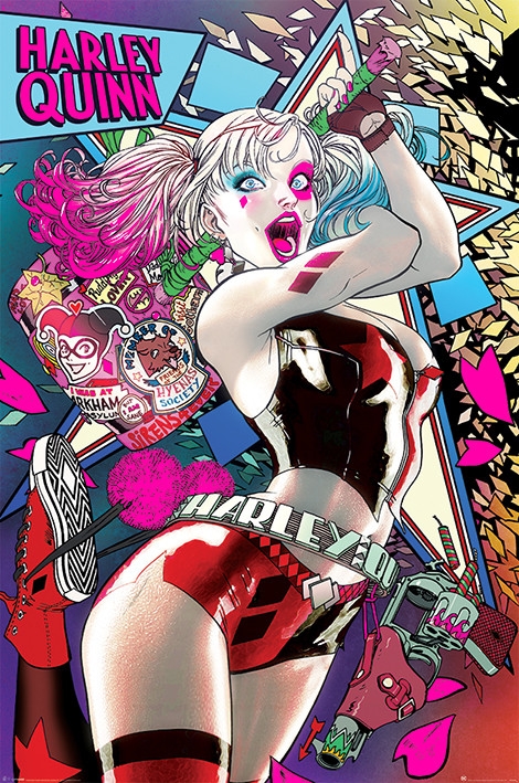 Posters Plakát, Obraz - Batman - Harley Quinn Neon, (61 x 91,5 cm)