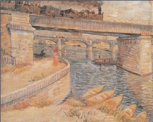 Posters Reprodukce Vincent van Gogh - Most přes Seinu v Asnieres, 1887 , (120 x 90 cm)