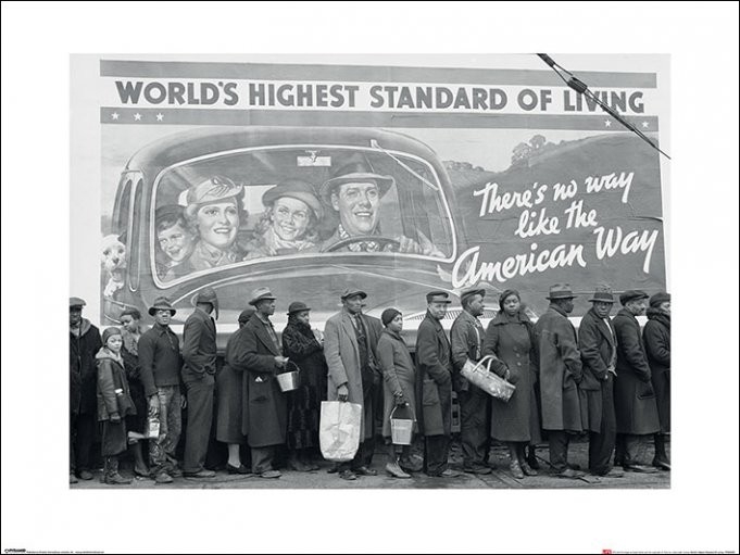 Posters Reprodukce Time Life - World's Highest Standard of Living , (80 x 60 cm)