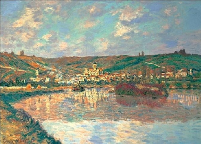 Posters Reprodukce Claude Monet - Vétheuil pozdě odpoledne , (80 x 60 cm)