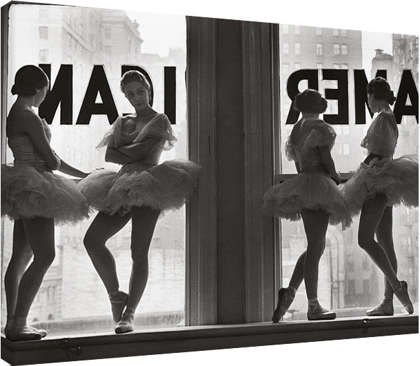 Posters Obraz na plátně Time Life - Ballet Dancers in Window, (80 x 60 cm)