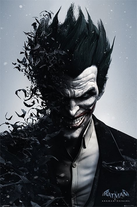 Posters Plakát, Obraz - BATMAN ARKHAM ORIGINS - joker, (61 x 91,5 cm)
