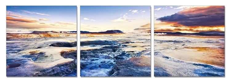 Posters Obraz na zeď - Příliv v západu slunce, (120 x 40 cm)