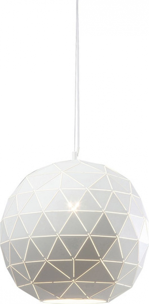 Závěsná lampa Triangle bílá O40cm