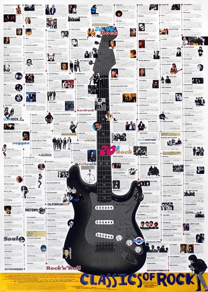 Posters Plakát, Obraz - Classics of rock, (68,5 x 98,5 cm)
