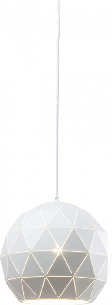 Závěsná lampa Triangle bílá O30cm