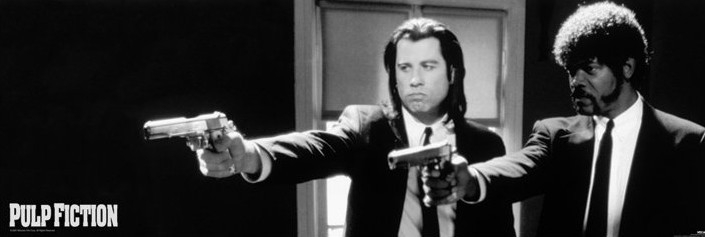 Posters Plakát, Obraz - Pulp fiction - guns, (158 x 53 cm)