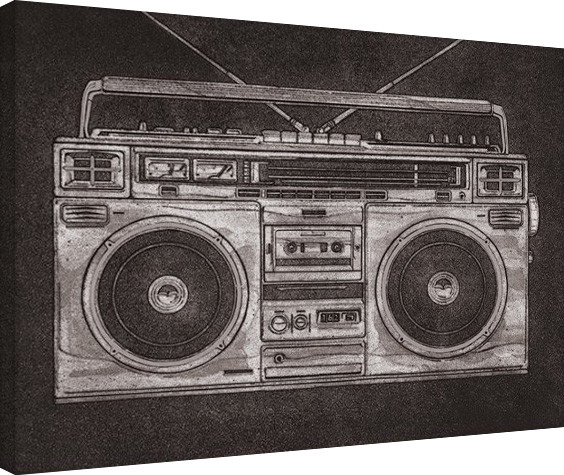 Posters Obraz na plátně Barry Goodman - Ghetto Blaster, (80 x 60 cm)