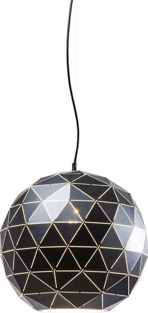Závěsná lampa Triangle černá O40cm