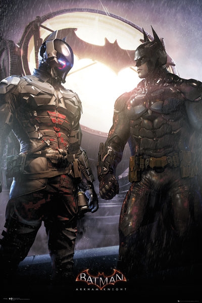 Posters Plakát, Obraz - Batman Arkham Knight - Arkham Knight and Batman, (61 x 91,5 cm)