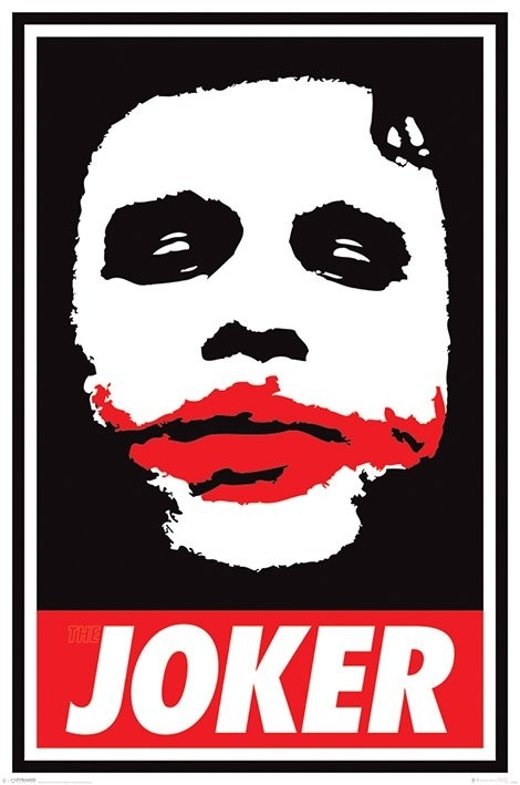 Posters Plakát, Obraz - Batman: Temný rytíř - Obey The Joker, (61 x 91,5 cm)