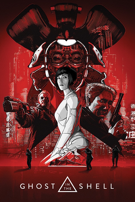 Posters Plakát, Obraz - Ghost In The Shell - Red, (61 x 91,5 cm)