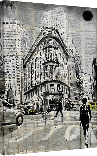 Posters Obraz na plátně Loui Jover - Midtown Walk, (60 x 80 cm)