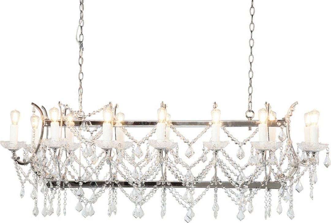 Závěsná lampa Ckloboukeau Crystal chrom
