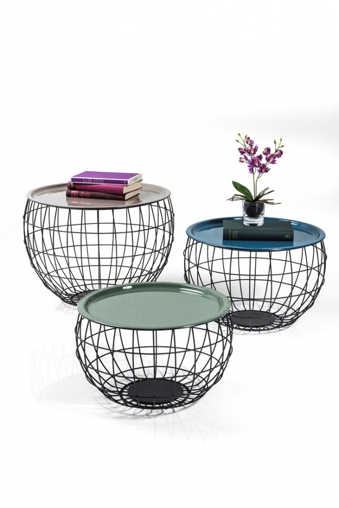 Kávový stolek La Costa Wire - set 3 ks
