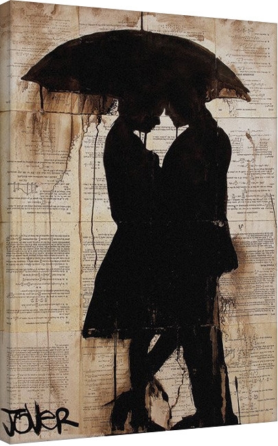 Posters Obraz na plátně Loui Jover - Rain Lovers, (60 x 80 cm)