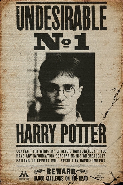 Posters Plakát, Obraz - HARRY POTTER - undersirable n2, (61 x 91,5 cm)