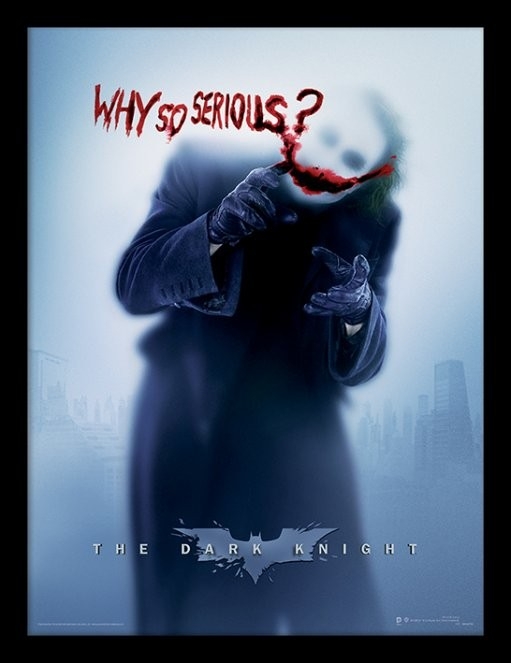 Posters Obraz na zeď - Batman: Temný rytíř - Why So Serious?