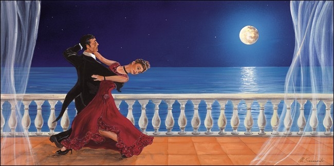 Posters Reprodukce Semenzato - Romantická tanečnice , (100 x 50 cm)