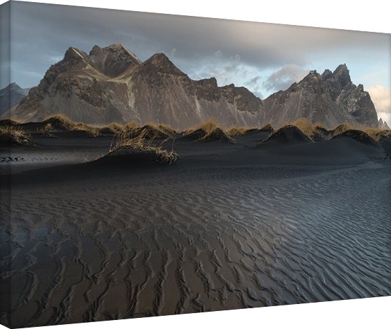 Posters Obraz na plátně David Clapp - Stokksnes Beach, Iceland, (80 x 60 cm)