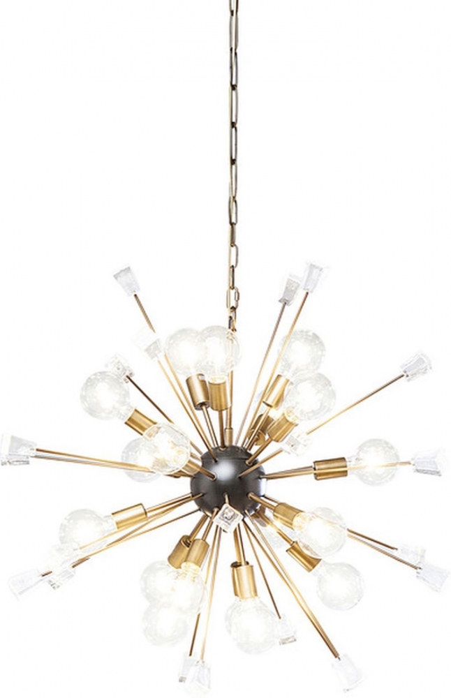 Závěsná lampa Crystal Bomb mosaz O93cm