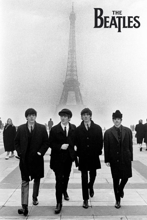 Posters Plakát, Obraz - Beatles - in paris, (61 x 91,5 cm)