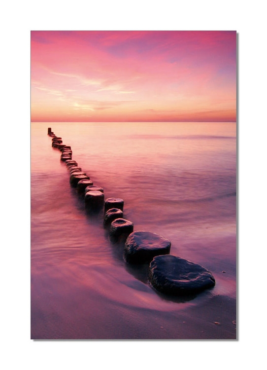 Posters Obraz na zeď - Molo z kamenů, (80 x 120 cm)