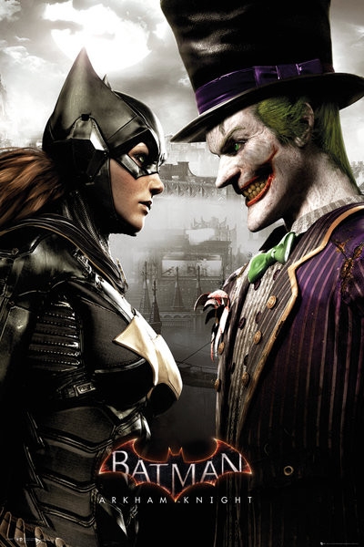 Posters Plakát, Obraz - Batman Arkham Knight - Batgirl and Joker, (61 x 91,5 cm)