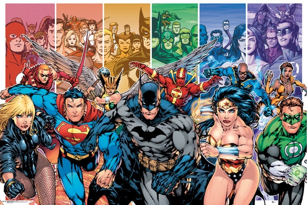 Posters Plakát, Obraz - DC COMICS - justice league characters, (91,5 x 61 cm)