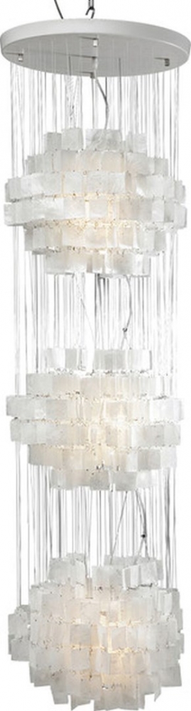 Závěsná lampa Chips Trio bílá