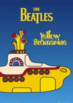 Posters Plakát, Obraz - Beatles - yellow submarine, (61 x 91,5 cm)