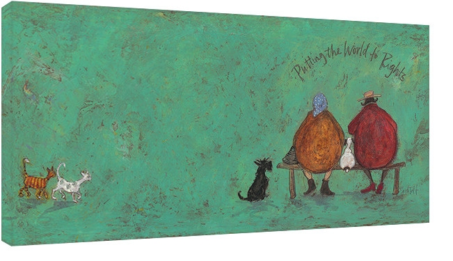 Posters Obraz na plátně Sam Toft - Putting the words to right, (100 x 50 cm)