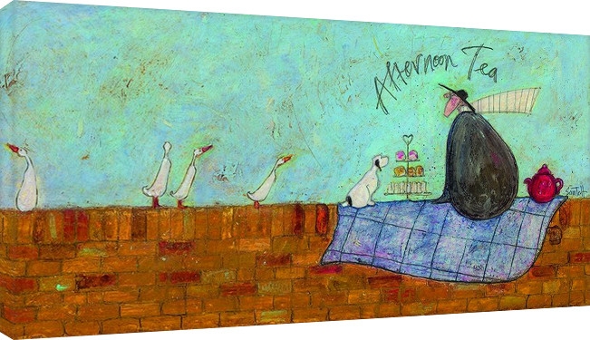 Posters Obraz na plátně Sam Toft - Afternoon tea, (100 x 50 cm)