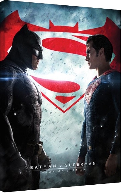 Posters Obraz na plátně Batman vs Superman, (60 x 80 cm)