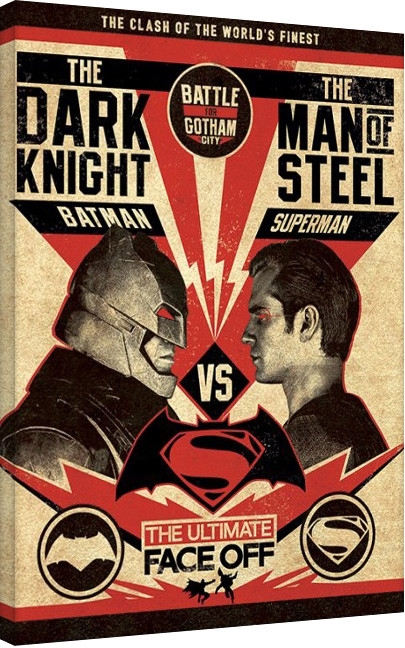 Posters Obraz na plátně Batman V Superman - Showdown, (60 x 80 cm)