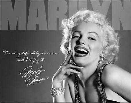 Posters Plechová cedule MARILYN MONROE - definately, (41 x 32 cm)