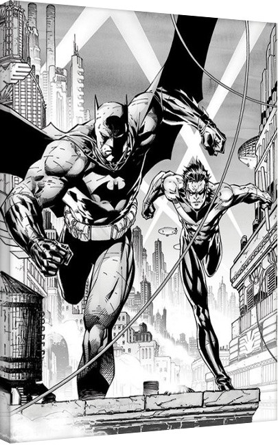 Posters Obraz na plátně DC Comics - Batman & Nightwing, (60 x 80 cm)