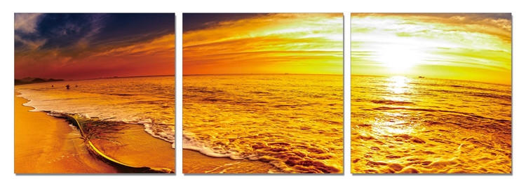 Posters Obraz na zeď - Zlatý příliv, (150 x 50 cm)