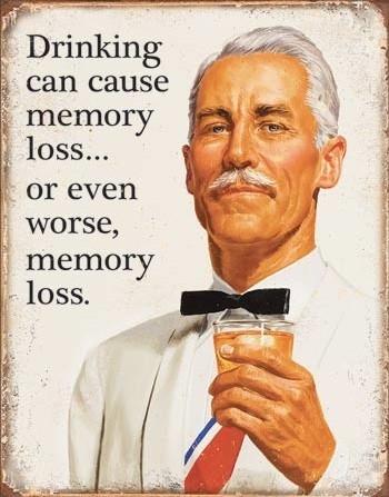 Posters Plechová cedule Ephemera - Memory Loss, (31,5 x 40 cm)