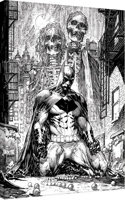 Posters Obraz na plátně DC Comics - Batman Haunted, (60 x 80 cm)