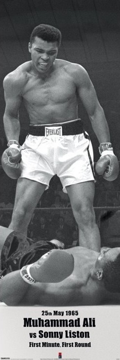 Posters Plakát, Obraz - Muhammad Ali vs. Sonny Liston, (53 x 158 cm)