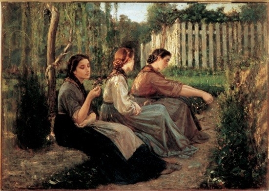 Posters Reprodukce Cristiano Banti - Confidenze, 1868 , (80 x 60 cm)