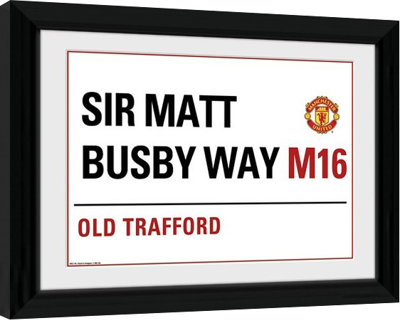 Posters Obraz na zeď - Manchester United - Street Sign