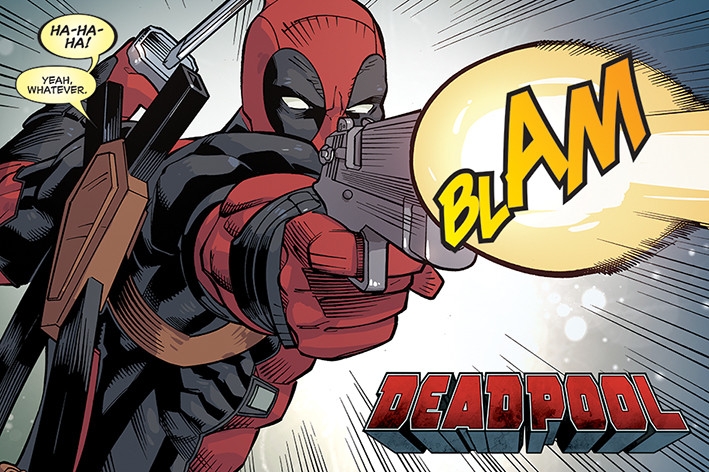 Posters Plakát, Obraz - Deadpool - Blam, (91,5 x 61 cm)