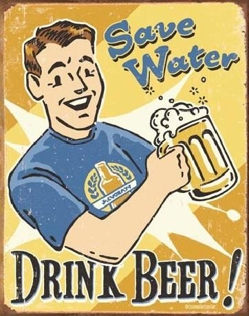 Posters Plechová cedule SCHOENBERG - save water, (32 x 41 cm)