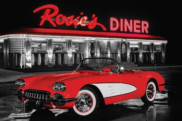 Posters Plakát, Obraz - Rosie's diner, (91,5 x 61 cm)