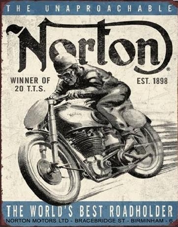 Posters Plechová cedule NORTON - winner, (32 x 41 cm)
